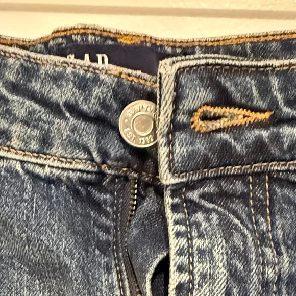 Denim Midi Pencil Skirt - Dark Blue - Picture 3 of 5